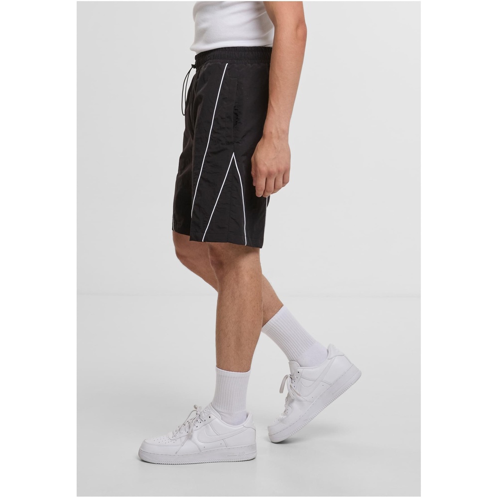 Urban Classics - Piping Pantalon court - Noir